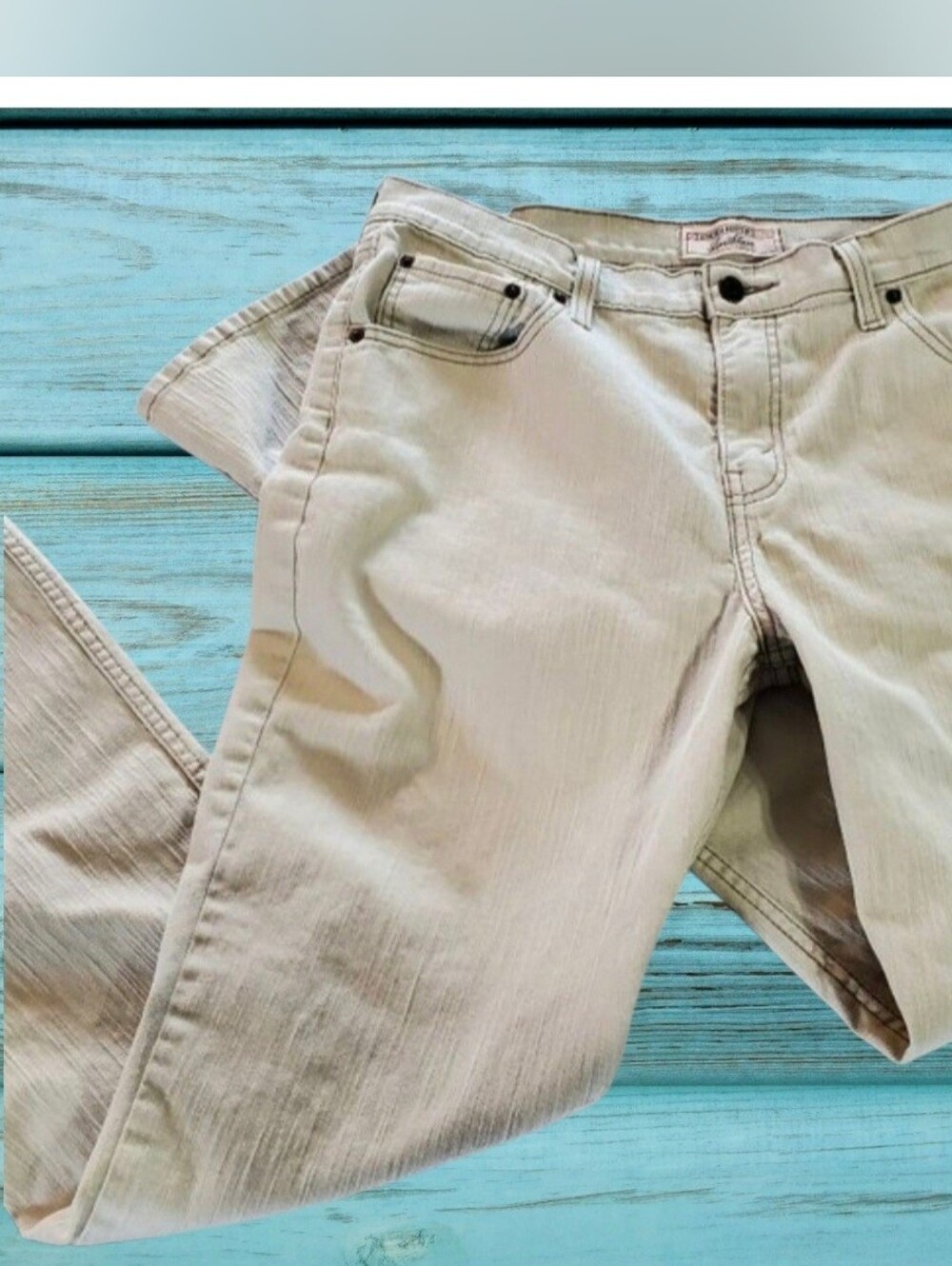 Levis Strauss & Co. Stretch Boot Cut Misses 16 long Beige Pants